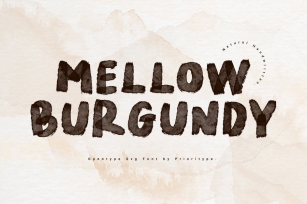 Mellow Burgundy - Handwritten Svg Font Font Download