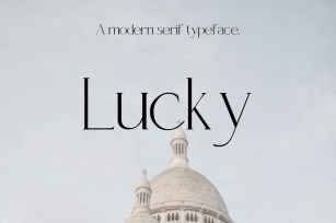 Lucky Serif Typeface Font Download