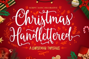 Christmas Hand-lettered Trio Font Download
