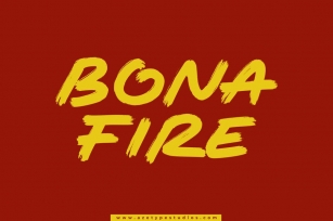 Bona Fire | A Display Brush Font Font Download