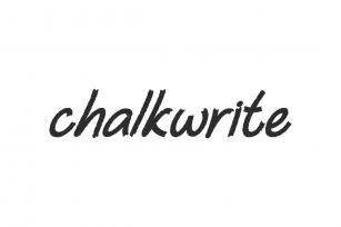 Chalkwrite Font Download