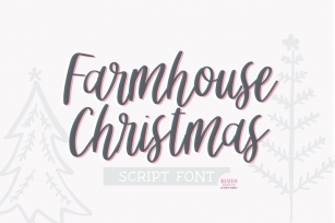 FARMHOUSE CHRISTMAS Script Font Font Download
