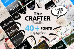 The Crafter Font Bundles Font Download