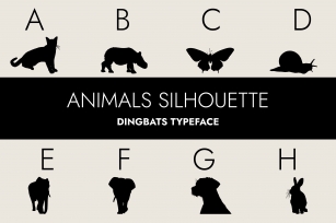 Animals Silhouette Font Download