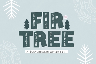 FIR TREE Scandinavian Winter Font Download