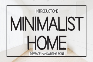 Minimalist Home Font Download