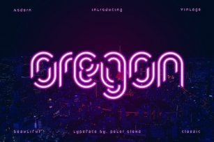 Oregon - Futuristic Font Font Download