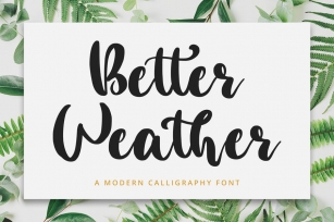 Better Weather - Bold Font Font Download