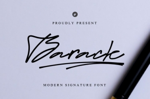 Barack Modern signature script Font Download