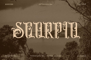 Scorpio - Vintage Ornamental Font Font Download