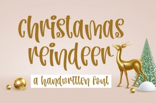 Christmas Reindeer Font Download