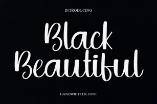 Black Beautiful Font Download