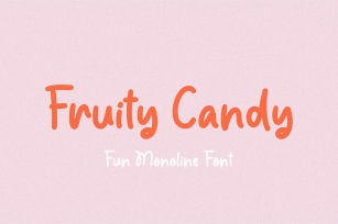 Fruity Candy Fun Monoline Font Download
