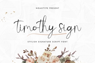 Timothy Sign Font Download