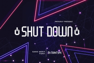 Shut Down Font Download