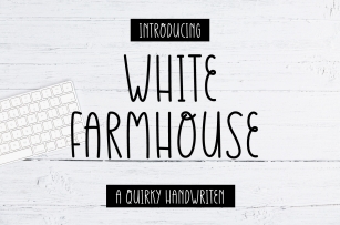 White Farmhouse Font Download