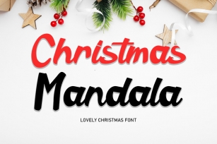 Christmas Mandala Font Download