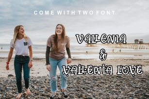 Vallenia With Love Font Download