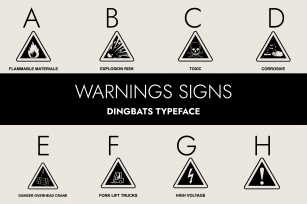 Warning Signs Font Download