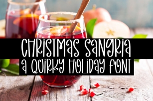 Christmas Sangria Font Download