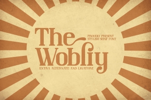 The Wobliy Retro Serif Font Download