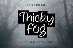 Thicky Fog Font Download