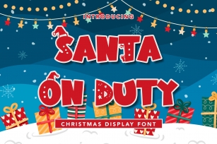 Santa On Duty Font Download