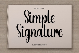 Simple Signature Font Download