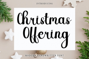 Christmas Offering Font Download