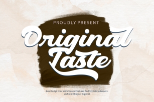 Original Taste Font Download