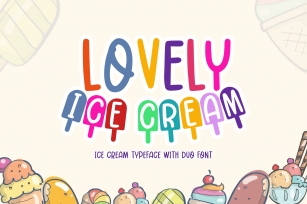 Lovely Ice Cream Decorative Font Download