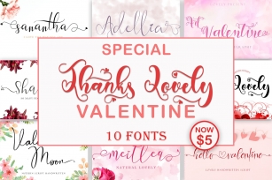 Thanks Lovely Special Valentine Font Download