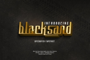 Black Sand Typeface Font Download