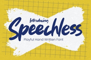 Speechless - Playful Handwritten Font Font Download