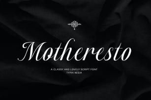 Motheresto - Classic Elegant Script Font Font Download