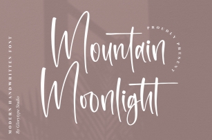 Mountain Moonlight Font Download