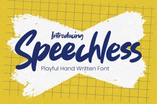 Speechless -Playful Handwritten Font Download