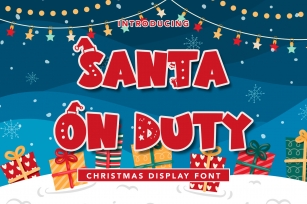 Santa on Duty Font Download