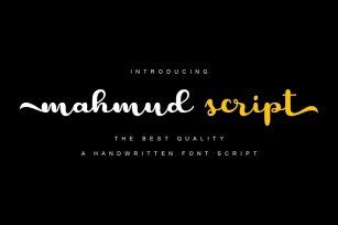 Mahmud Script Font Download