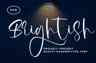 Brightish - Beauty Handwritten Font Font Download