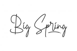 Big Spring Font Download