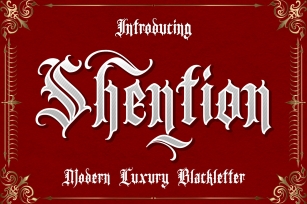 Shention Blackletter Font Download