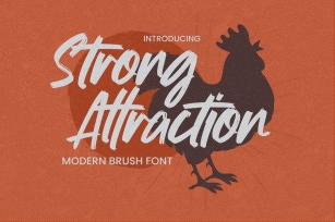 Strong Attraction - Modern Brush Font Font Download