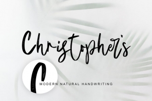 Christopher's handwriting Font Download