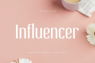Influencer - Feminine Beauty Sans Serif Font Download