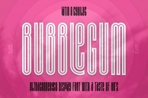 ST-Bubblegum ultracondensed font Font Download