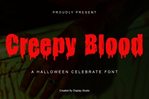 Creepy Blood Font Download