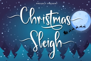 Christmas Sleigh Font Download