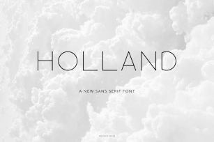 Holland Sans Serif Typeface Font Download