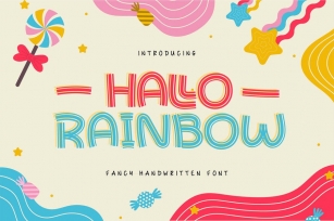 Hallo Rainbow | Fancy Handwritten Font Font Download